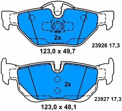 Υψηλής αντοχής 34216767150 BMW τμήματα φρένων για BMW X1 E84 και 3 Touring E91